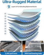 Vacuum Storage Bags for moving, Vacuum Seal Bags for Memory Foam, Latex, Clothing & Bedding, Space Saver Bags (1 King/Cal-King)