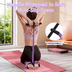 Pedal Resistance Band with Handle, Natural Rubber Foot Resistance Bands with Handles, New 6-Tube Manual Resistance Training Pedal Resistance Foot Pedal para Abdomen, Waist, Hands, Legs.