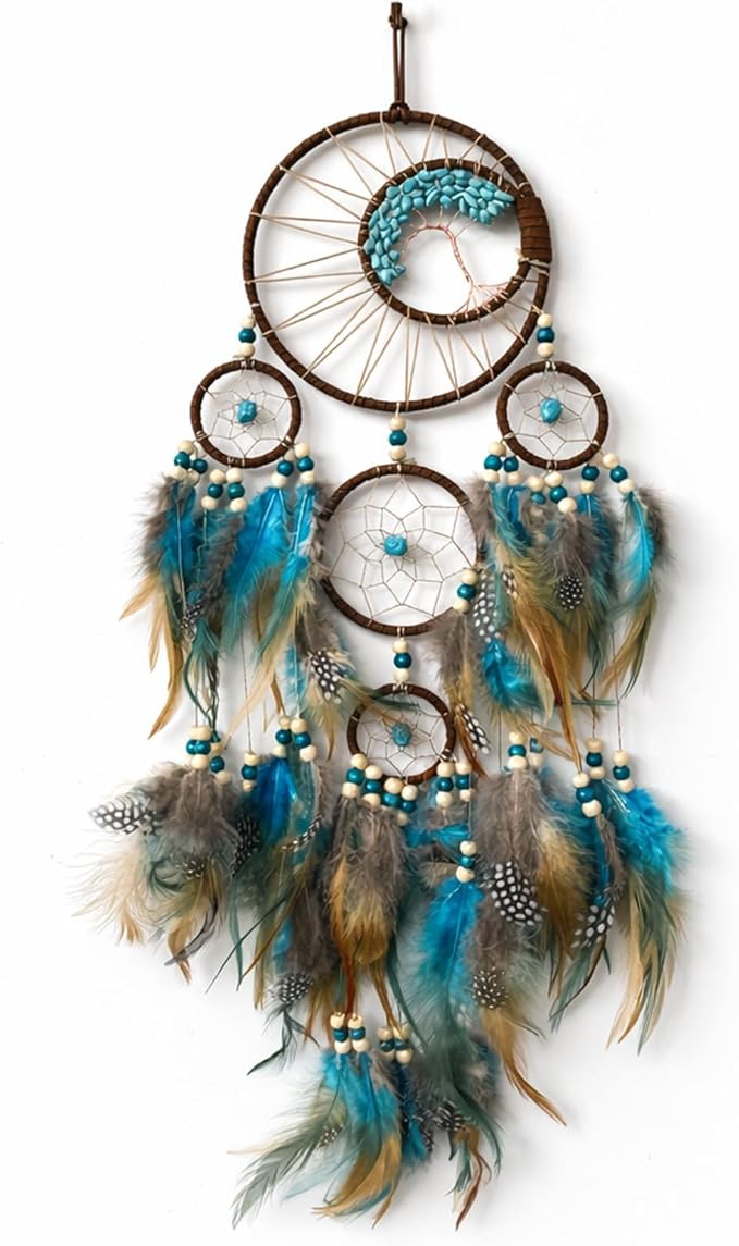 Large Dream Catchers Boho Handmade Woven Ornament Dreamcatcher Wall Hanging for Bedroom Living Room Apartment Wedding Party Decor, Festival Blessing Gift (Tree of Life)