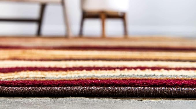 Unique Loom Barista Collection Area Rug - Icatu (7' 10" Round, Beige/ Brown)