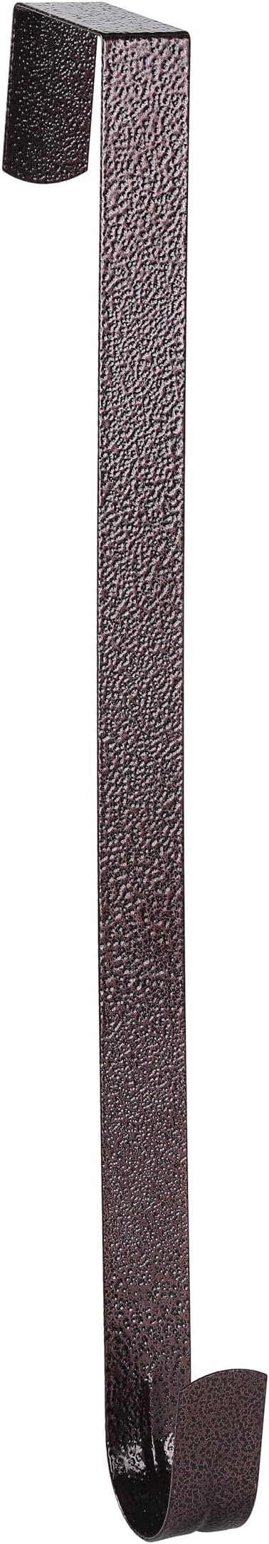 Sattiyrch 12" Wreath Hanger for Front Door,Steel Over The Door Hanger Hook,Wreath Door Hanger(Textured Brass, 1)