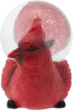 Elanze Designs Mommy Red Cardinal and Baby Magical Whimsical Tabletop Dresser Nightstand Figurine Miniature 45MM Sturdy Polyresin Glitter Water Snow Globe Decoration