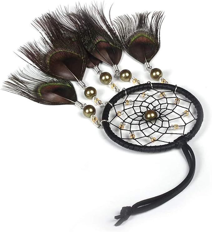 Feather Dream Catcher Pendant, Small Dream Catchers Car Charm for Hanging Decorations