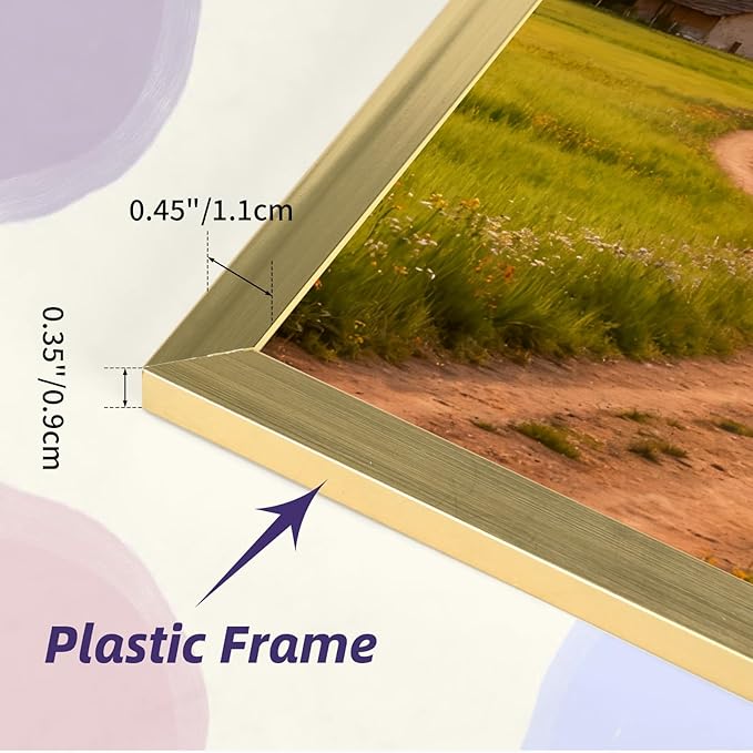 4x6 Gold Picture Frames Set of 12 for Displaying 4 x 6 Photos, Multi 4x6 Frames Collage for Wall or Tabletop, Horizontal or Vertical Display