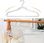 Clear Clothes Hangers 16", 20 Pack Plastic Coat Hanger for Adult Closet, Durable Ganchos de Ropa with Swivel Hook, Thin Space Saving Perchas de Plástico for Spaghetti Strap Dress Suit