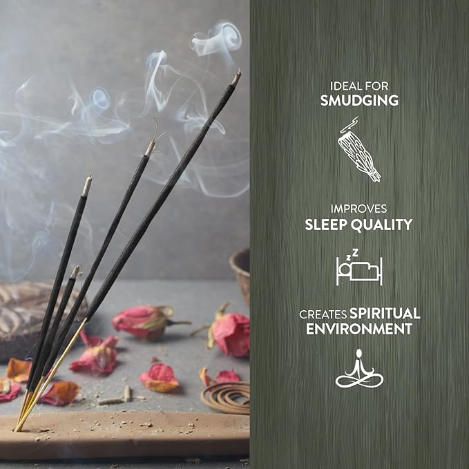 HEM White Sage Incense Sticks – 6 Hexa Tubes × 20g (Approx. 120 Sticks) – Cleansing & Purifying Herbal Aroma for Smudging, Meditation, Relaxation & Home Fragrance