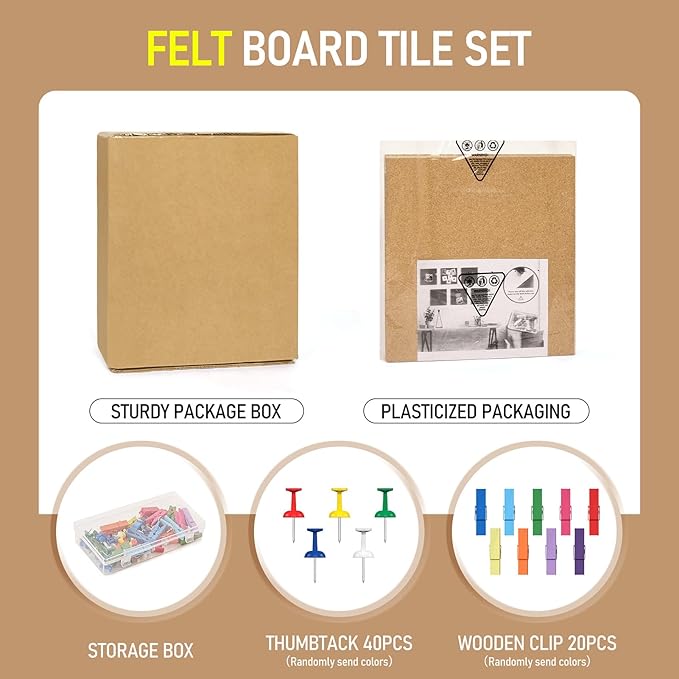 Cork Board Tiles - 8 Packs Adhesive Corkboards for Wall,Small Cork Board Decorations, CorkBoard Squares, Cork Sheet Decorative CorkBoard for Office, School & Home