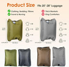 Vacuum Storage Bags with Electric Pump & Hand Compression, 4 Pack Heavy Duty Vacuum Seal Bags for Clothing, Bedding, Space Saver Bags Includes Smart QR Code for Inventory Tracking