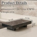 Natural Marble tray pedestal stand, Soap Dispenser Holder, Modern Marble Riser For Decor Display, Soap Pedestal For Bathroom, Kitchen, Home Decor (Marquina Black)