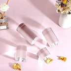 Hipiwe 4-Pack Acrylic Display Risers Figures Display Stand Holder Clear Cylinder Tabletop Jewelry Perfume Showcase Organizer for Geodes Rock Small Collectibles Display Blocks