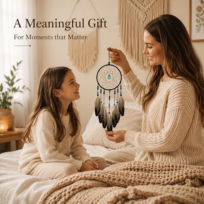 Dream Catchers for Boys Girls Kids Handmade Dreamcatcher Bedroom Wall Hanging Decoration Feather Ornament Craft