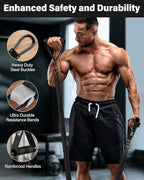 Resistance Bands, Exercise Bands, Resistance Bands for Working Out, Pull Up Assistance Bands, Work Out Bands with Handles for Men and Women Fitness, Strength Training Equipment