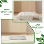 6 Pack Hanging Vacuum Storage Bag, 2 Sizes: 51.2 x 27.6 inch & 43.3 x 27.6 inch Hanging Vacuum Sealer Storage Space Saver Bags, Reusable Space Saver Bags, for Suits, Dress, Jackets, Clear