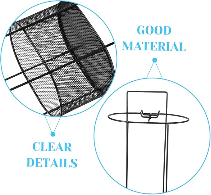 VOSAREA Freestanding Metal Umbrella Stand Water Drip Tray Indoor Entryway Organizer for Canes Walking Sticks and Golf Stylish and Functional Umbrella Holder for Home Use