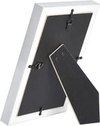 Amazon Basics Rectangular Photo Picture Frame, 5" x 7", Pack of 2, 8.31 x 6.30 inches, Nickel