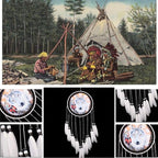 Wolf Dream Catcher, Handmade White Feather Dream Catchers Gift Wall Decoration Dreamcatchers