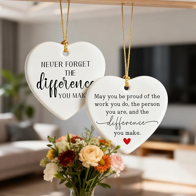 May You Be Proud of The Work You Do - Thank You Gift, Farewell, Going Away, Goodbye, Leaving, Retirement Gifts | Gifts for Colleague, Coworker, Team & Employee | Christmas Ornament