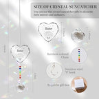 Sympathy Gifts for Loss of Loved One, Crystal Sun Catcher Rainbow Maker, Condolence Memorial for Loss of Mom Dad Dog (Sister -Type B)