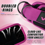WHATAFIT Resistance Bands Set with Handles - Exercise Bands Home Gym Strength Training Equipment, Includes Door Anchor & Ankle Straps for Full Body Workout Bands, Physical Therapy - for Men and Women