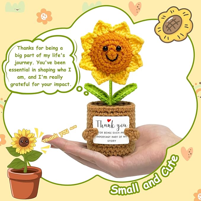 Funny Thank You Gifts for Women Men - Teacher Appreciation Gifts for Mom, Mini Gift for Mom, Friend, Teacher, Sister, Emotional Support Small Cute Stuff Things, Collectible Dolls