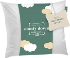 ComfyDown Decorative Throw Pillow Insert, Down and Feather Fill, 100% Cotton Cover, 233 Thread Count - Made in USA (12 X 14)