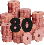 80 Cedar Rings for Clothes Storage - Stop Clothes Damage - 80 Fresh Cedar Rings