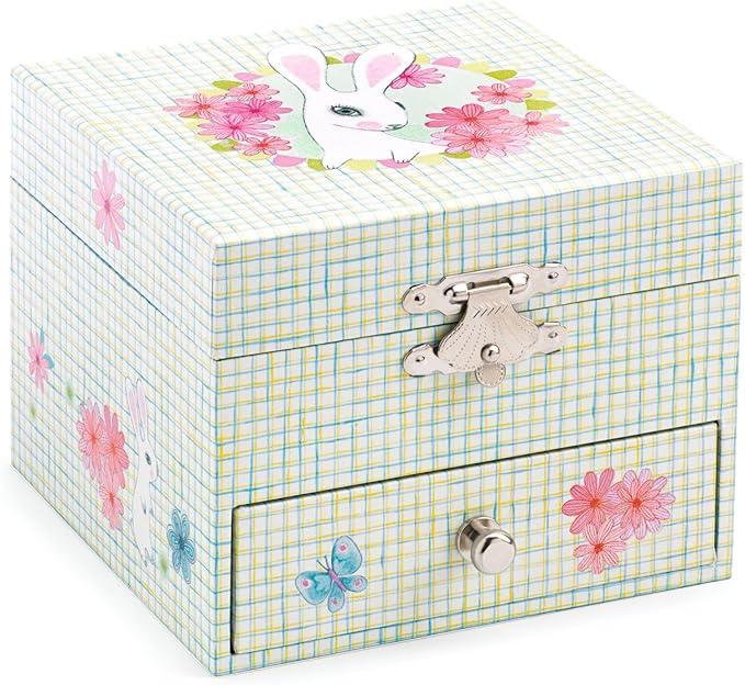 DJECO Sweet Rabbit's Song Wood Treasure Box