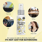 Clean-n-Fresh Toilet Spray, Variety Pack of 3 - Citrus/Lavender/Hibiscus, Bathroom & Toilet Odor Elimination, Travel Size 1.7 Fl Oz Each, Total 5.1 Fl Oz