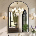 Sweetcrispy 30"x40" Arched Black Bathroom Mirrors for Wall, Bathroom Mirrors for Over Sink, Metal Framed with HD Shatter-Proof Glass for Entryway, Living Room, Bedroom, Home Decor