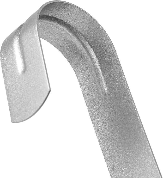 Sattiyrch 15" Wreath Hanger for Front Door,Sturdy Steel Wreath Door Hanger,Over The Door Hanger Hook (Silver,1)