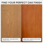 Homeforia 16 inch Golden Oak Floating Shelf, High End Solid Real Wood 16inch Small Floating Shelves for Wall Mounted, Oak Wooden 16in Floating Shelves, Heavy Duty Bracket, 16 X 6.5 X 1.75 in, Set of 2