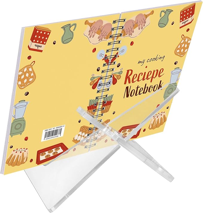 Americanflat Acrylic Easel Stand - 4" Tabletop Easel and Plate Stand - Set of 2 - Lightweight Display Holders for Photos, Cards, Frames, Books, Magazines, Albums - Home or Office Decor