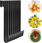 Ferraycle 8 Pcs 15 Inch Wreath Hanger for Front Door Easter Decoration Wreath Decoration Hook Over The Door Single Hook for Hanging Clothes Towels Coats