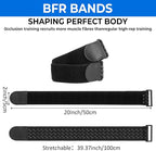 2 Pcs Blood Flow Restriction Bands for Women BFR Bundle Booty Band Occlusion Band Adjustable Occlusion Resistance Best Fabric Resistance Bands for Legs Butt Hip Building Workouts Squat Thigh