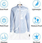 BALEINE 60'' Clear Garment Bags, 6 Packs PEVA Dress Bag for Closet Clothes Dresses Suit Coats Storage (Clear, 6PK)