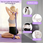 21 Fitness Resistance Bands-6 Tube Pedal Ankle Puller, Pedal Resistance Band with Handle, Natural Latex Fitness Bands, Multifunction Tension Rope for Abdomen, Waist, Arm, Leg Stretching Training