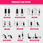 VEICK Resistance Bands, Exercise Bands, Workout Bands, Resistance Bands for Working Out with Handles for Men and Women, Exercising Bands for Fitness Weights Work Out at Home