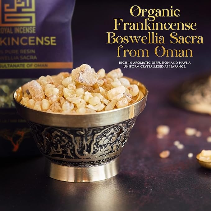 Frankincense Resins | Boswellia Sacra Frankincense Incense |Chruch Incense Olibanum Gum Bulk |Luban 100 Grams (3.5 Ounce)