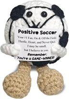Handmade Soccer Ball Figurine - Motivational Sports Decor,Inspirational Gift for Soccers Lovers,Fans,Players,Best Friend,Teammate,Home Office Desk Accent with Soccer Spirit & Passion