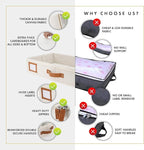 HOMELUX THEORY 2pc Under Bed Storage Containers, Bedroom Under the Bed Drawer Storage Organizer with Bins and Lids, Medium Underbed Clothes Storage Box Ideal for Blanket, Fabric, & Shoes (Ivory)