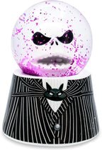 Disney The Nightmare Before Christmas Jack Skellington Adult 3-Inch Mini Light-Up Snow Globe with Glitter