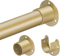 1.3 Inch Diameter Closet Rods for Hanging Clothes 17-87 Inch Adjustable, Metal Heavy Duty Closet Pole, Gold Closet Bar for Hanging Clothes, Suitable for Closet, Wardrobes, Bathroom, Windows