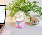 Disney Aristocats Marie Je Suis Adorable Light-Up Adult Snow Globe with Swirling Glitter Display Piece | 6 Inches Tall