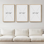 Large 3D Textured Framed Boho Neutral Abstract Wall Art for Living Room, 3 Piece Modern Paintings Artwork for Walls, Minimalist Beige White Geometric Pictures for Bedroom Hallway Office Wall Decor 24x36 In