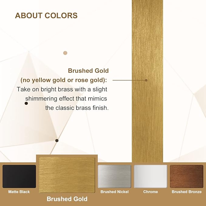ANDY STAR 26"x38" Scalloped Mirror for Bathroom，Brushed Gold Rectangle Wall Mirror with Curved Edge Stainless Steel Metal Frame, Wall-Mounted Mirror for Bathroom, Entryway, Living Room