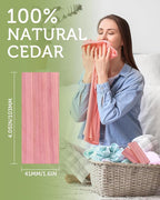 Cedar Blocks for Clothes Storage, Aromatic Scent Cedar Wood Planks for Closets, Kitchen Storage and Drawers Freshener, 20 Pack