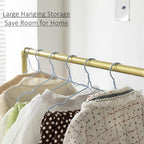 Kids Pipes Dress up Racks, Kids Clothing Racks, Child Garment Racks, Hanging Clothes Rod Storage Shelf Organizers Shelves Shelving, Gold Metal