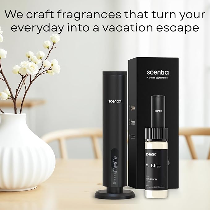 Scentia W Bliss Hotel Diffuser Oil Inspired by W Signature Hotel - 20 mL 0.67 fl oz - Aromatherapy Oil for Diffusers, Candle Making & DIY Crafts - Thanksgiving & Holiday Gift
