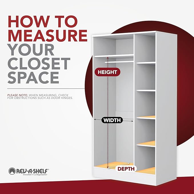 REV-A-Shelf Sliding Belt Rack for Custom Closet Systems