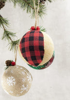 Burlap Christmas Hanging Ornaments, Farmhouse Rustic Christma Decorations, Natural Jute Ball Ornaments for Xmas Holiday Party Home Decor 12Pcs